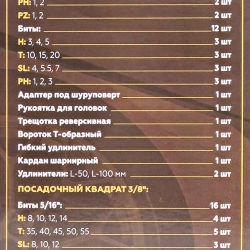 Набор инструментов 94 пр. 1/4''3/8''(6гр)(4-22мм) FORSTIME FT-4941-5DS-м