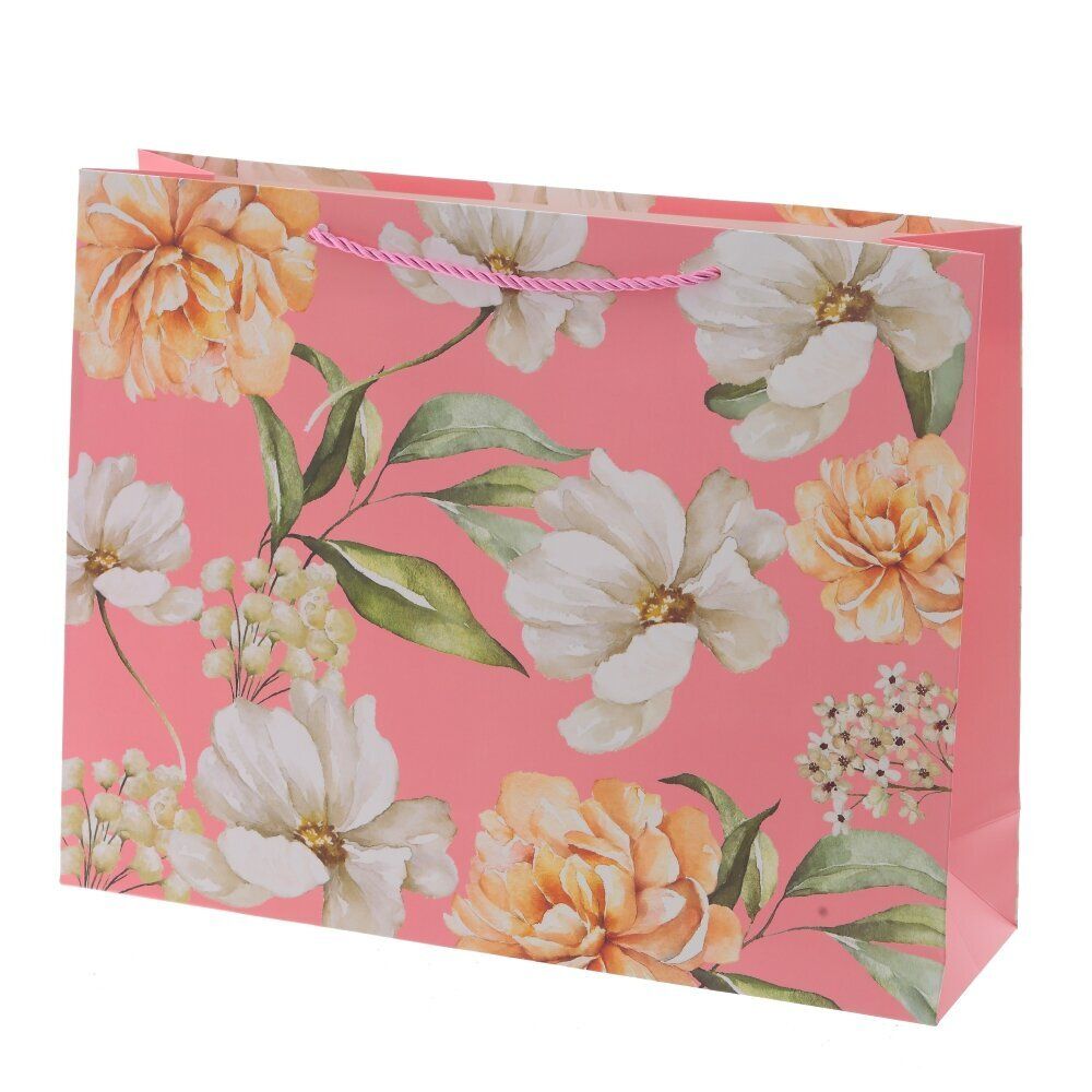 GAEM Пакет подарочный L (бумага 210г/м2, блок микс 12шт), L38,5 W11 H30 см, 4в.