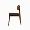 Стул Tacy, орех, черная экокожа
