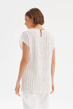 23549 Блузка женская (жемчужный полоска)