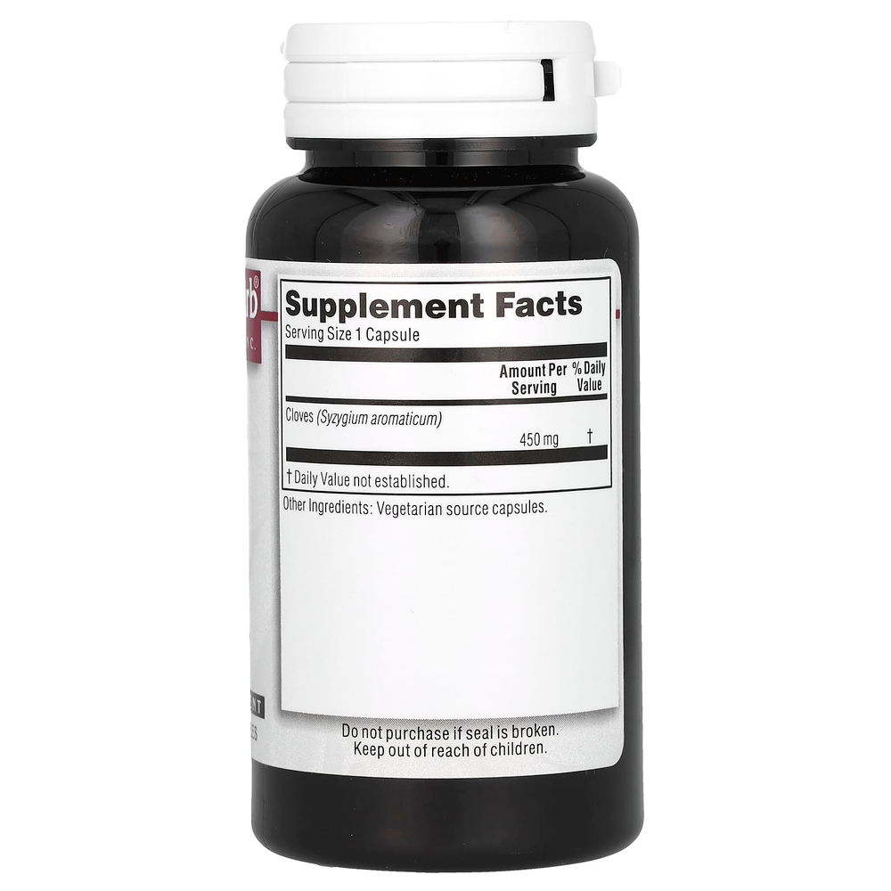 Kroeger Herb Co, Fresh Ground Cloves, гвоздика, 100 вегетарианских капсул (450 мг в 1 капсуле)