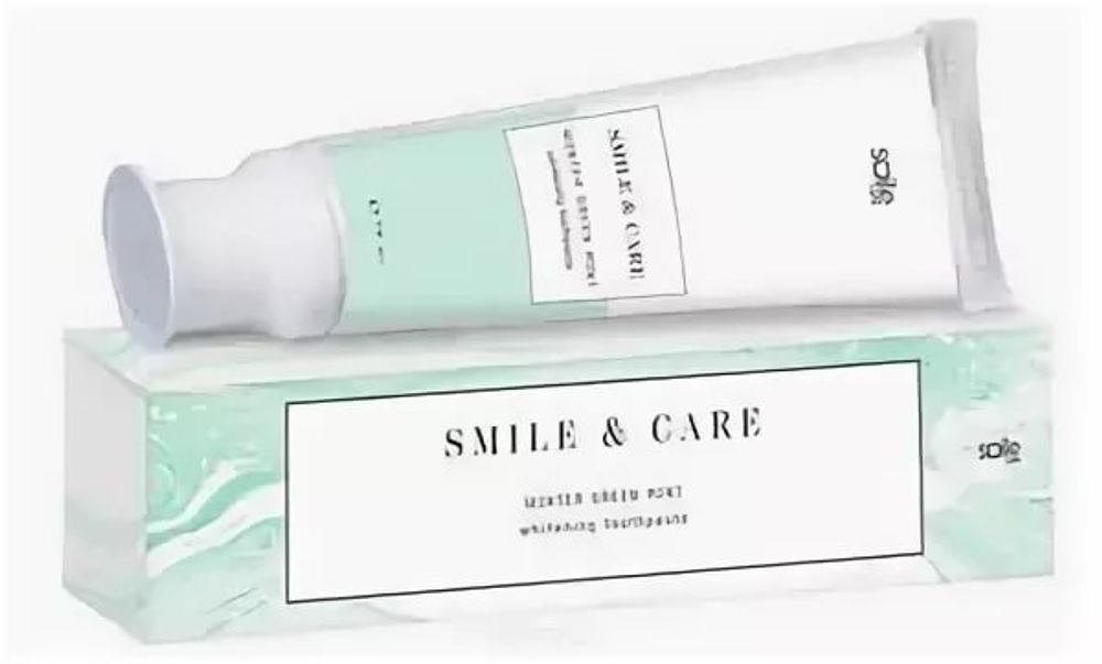 Зубная паста отбеливающая SMILE &amp; CARE Winter Green Mint, 70 ml