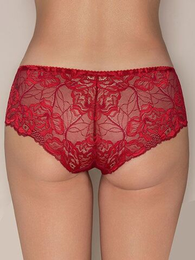 Трусы-бразилиана Allure (Размер: 38) (Цвет: красный с бежевым)