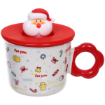 Кружка керамическая 350мл «Санта» с крышкой