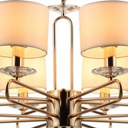 Подвесная люстра ILLUMICO  IL6196-8P-17 GD