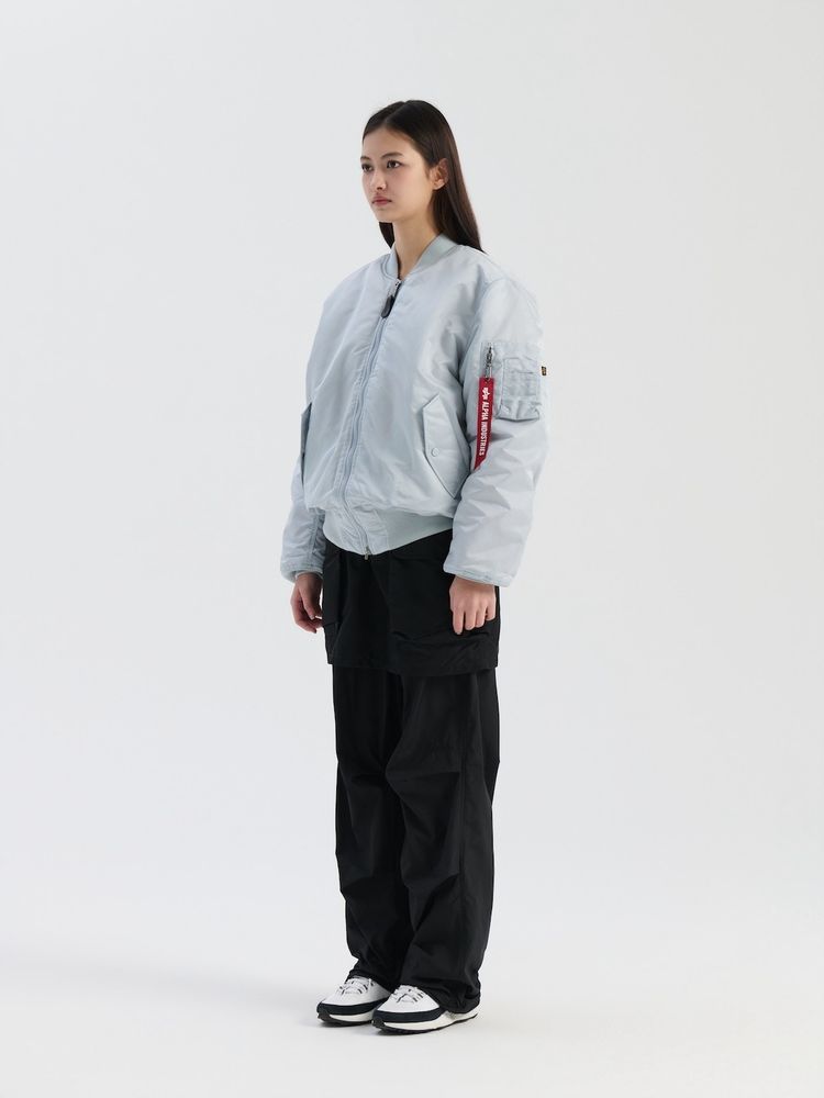Бомбер Alpha Industries MA-1 Mist (Серо-голубой)