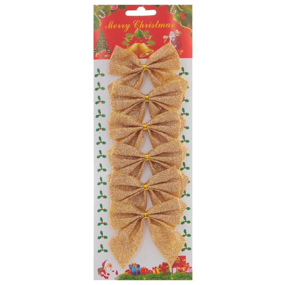 GAEM Набор из 6шт Изделие декоративное "Бант", L12 W2 H29 см, 5в.