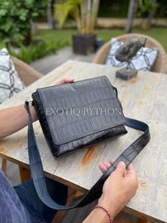 Мужкая сумка из кожи крокодила BG-382