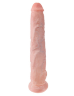 Телесный фаллоимитатор-гигант 14 Cock with Balls - 37,5 см. (Цвет: телесный)