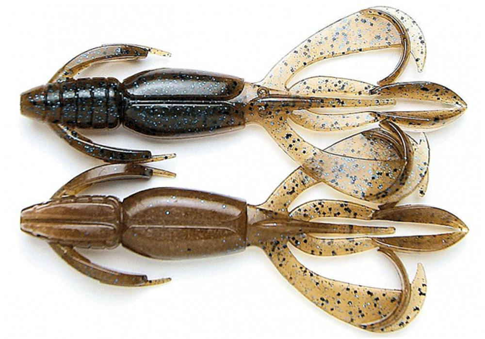 Приманка силиконовая Keitech Crazy Flapper 3.6" #462T Electric Smoke Craw