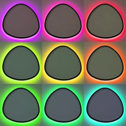 Citilux ТRIO CL215B261E LED RGB Люстра с пультом Чёрная