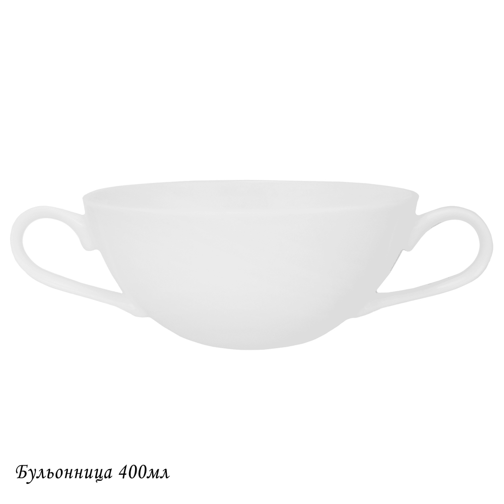 Lenardi 205-619 Бульонница 400мл ATLANT в под.уп.(х36)Костяной фарфор