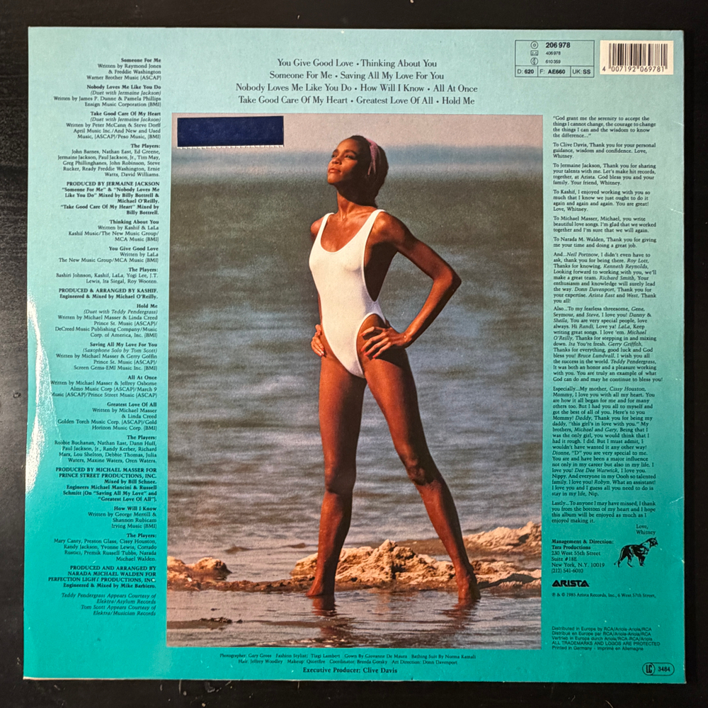 Whitney Houston (Европа 1985г.)