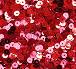 ПЛ007НН5 Пайетки круглые плоские, цвет: красный металлик, 5 мм, 10 грамм