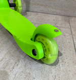 SS1NBAG/Самокат 3кол.Slider в/п.кол.PU зеленый,св.d120мм.d75мм.выс.рул53-72см.,платф30*10,5