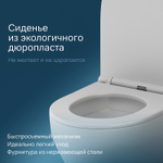 Унитаз AM.PM Spirit V2.0 FlashClean C701700MWSC подвесной Белый матовый с сиденьем микролифт