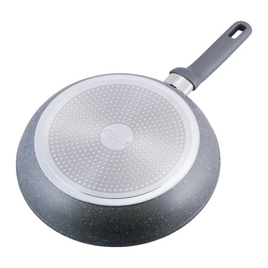Сковорода 28 см. из алюминия с крышкой Kamille KM-4273GR с мраморным покрытием