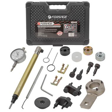 Набор фиксаторов для обслуживания двигателей группы VAG, 20пр.(1.8/2.0L), в кейсе ''Premium'' Forsage F-904G16D 20пр-большой кейс(25671b)