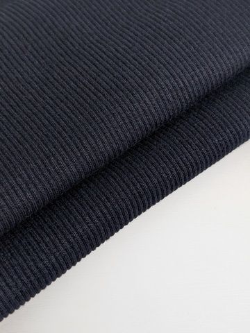 Чёрно-синий Кашкорсе к футеру 2-х нитке петле