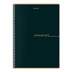 Тетрадь А4, 96 л., BRAUBERG, гребень, клетка, матовая ламинация, "Минимал_Цвет" (микс в спайке), 405319
