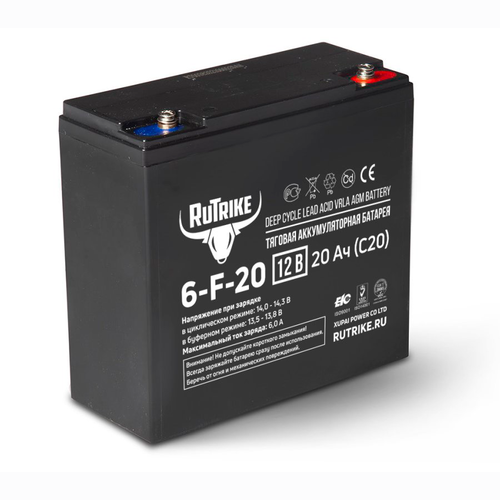 Аккумулятор RuTrike 6-F-20 (AGM)