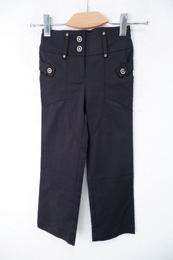 Брюки базовые с декором на 7 лет, новые