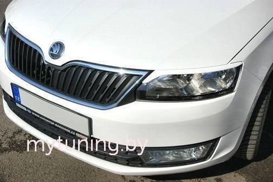 Реснички на фары длинные для Skoda Rapid