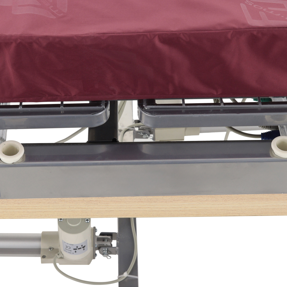 Кровать электрическая Med-Mos DB-2B с поворотным креслом в правую сторону (светлое дерево)