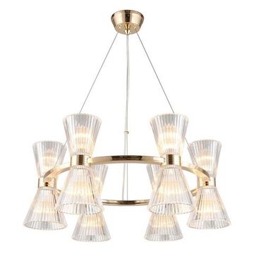 Люстра подвесная APL.801.03.12 золото Elinor Aployt