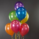 Шар (12''/30 см) Ассорти, металлик, 100 шт.