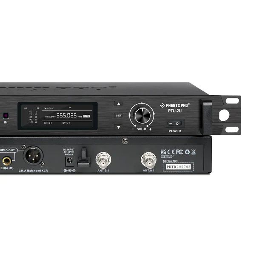 Беспроводная микрофонная система Phenyx Pro PTU-2U