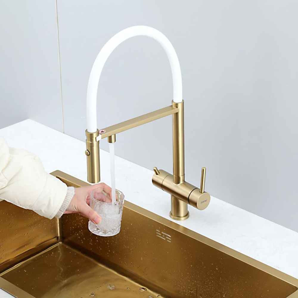 Смеситель для кухни с гибким изливом Gappo G4397-83