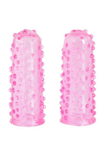 Рельефные напальчники для стимуляции Toyfa (Цвет: розовый)