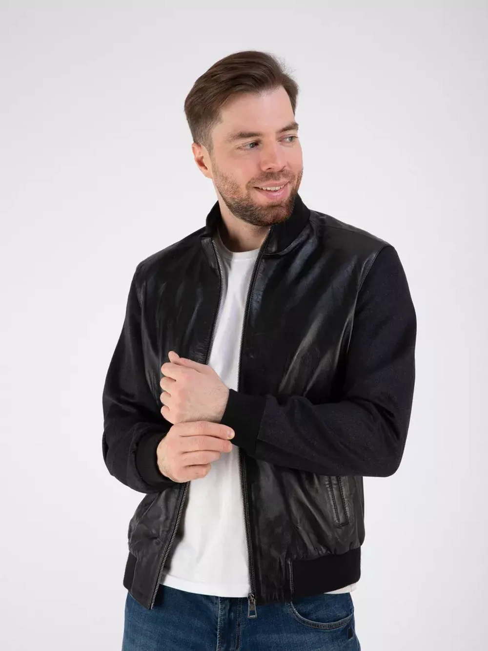 Куртка кожаная демисезонная Турция