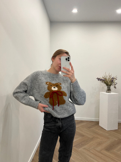 Свитер Bear серый