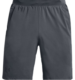 Мужские теннисные шорты Under Armour Men's Launch Run 9" Shorts - pitch gray/black