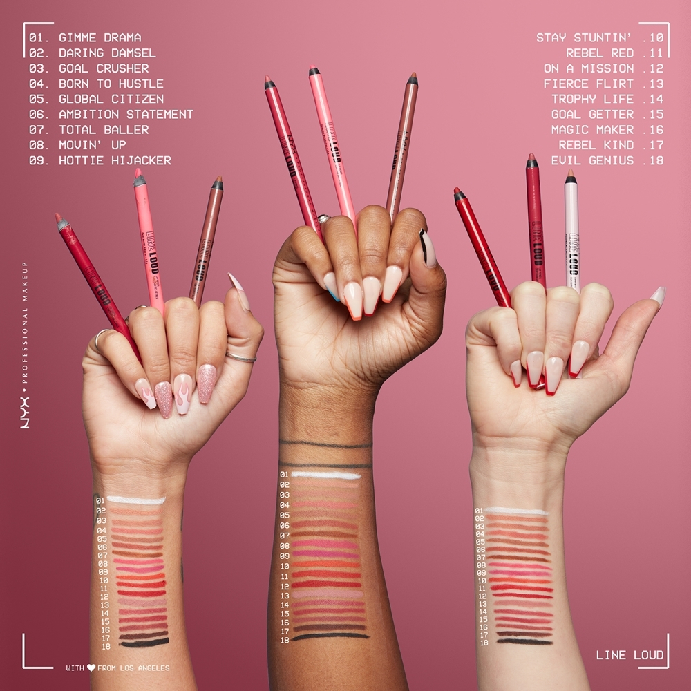 NYX Professional Makeup Line Loud Vegan - Подводка для губ с матовым покрытием, 1,2 g