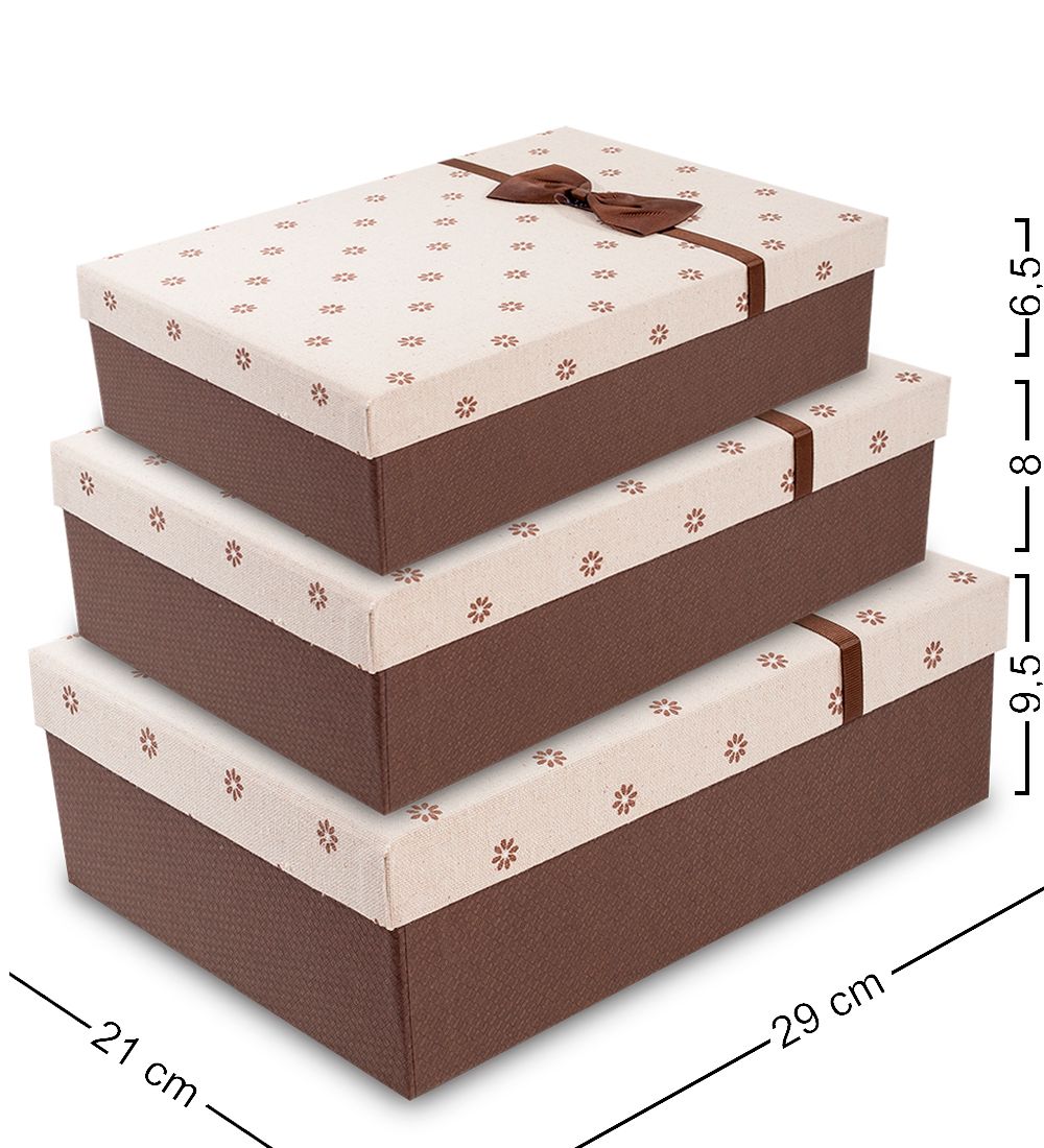 WF-19-B Набор коробок из 3шт «Прямоугольник»