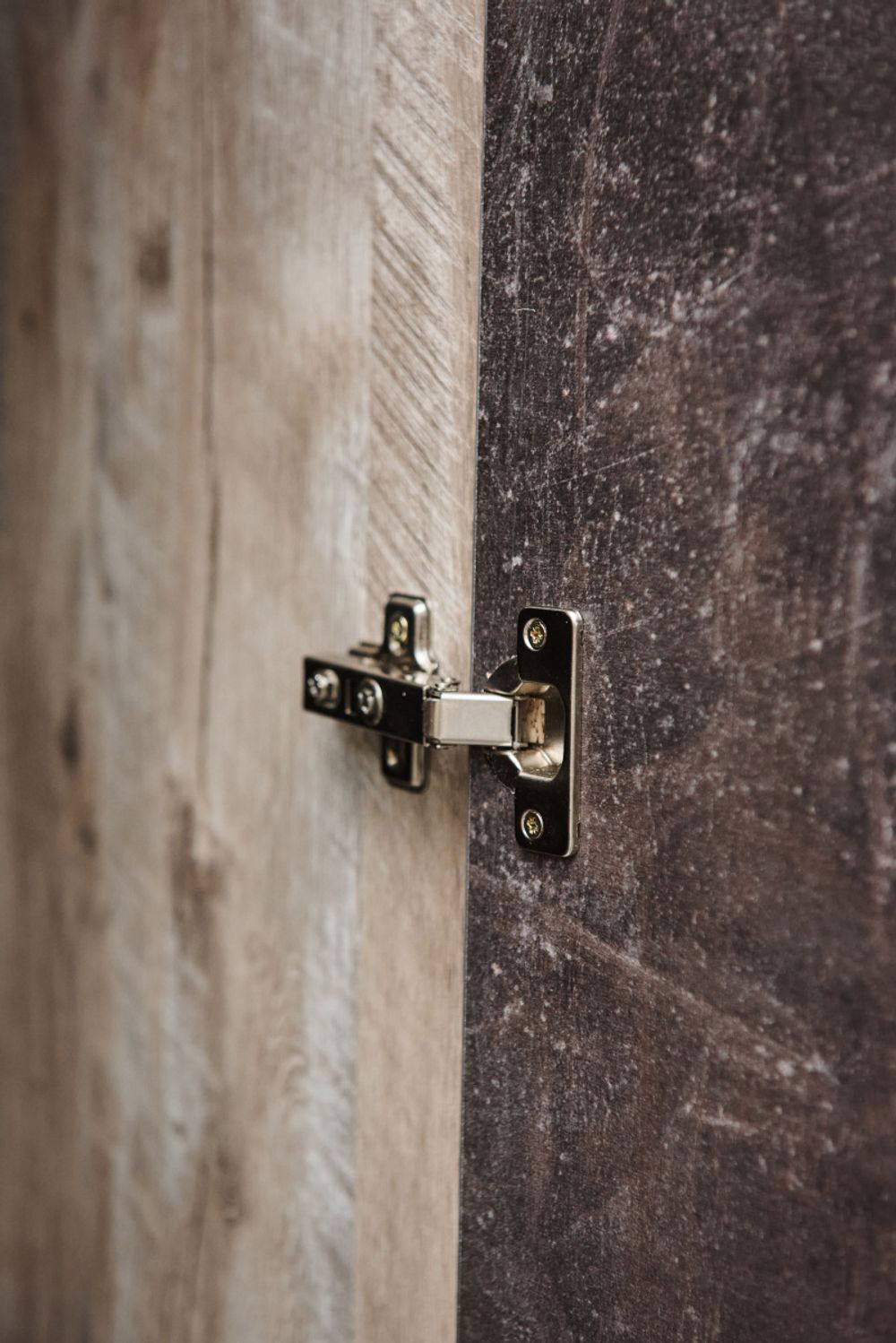 Коллекция Клео Шкаф 2х ств. Дуб Юкон/Ателье темное (Набор)