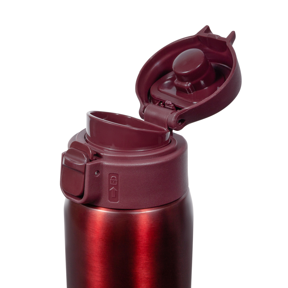 Термокружка Relaxika 701 (0,48 литра), бордовая