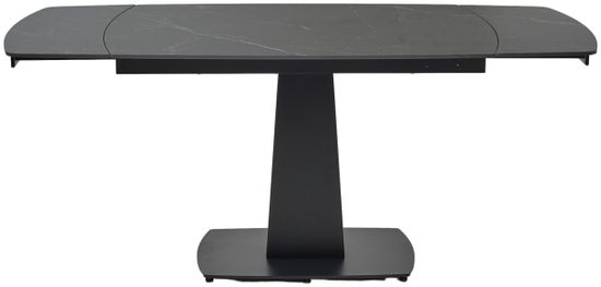 Стол BALDE 140 MATT BLACK MARBLE SOLID CERAMIC / BLACK