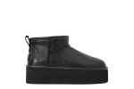 UGG Classic Ultra Mini Platform Black Leather