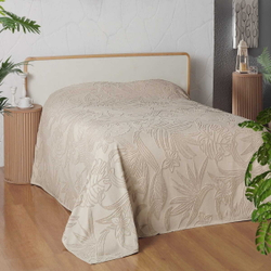 Покрывало 200x220 Arya home Botanical Garden темно-бежевое