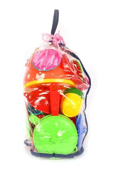 Пластмассовый игрушечный набор "Посуда" (13*13*36 см), пакет