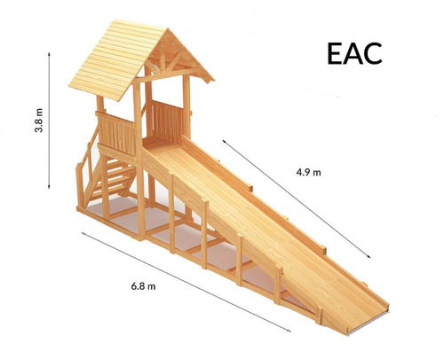 Зимняя горка TORUDA Север wood-5 (скат 4.9 м)