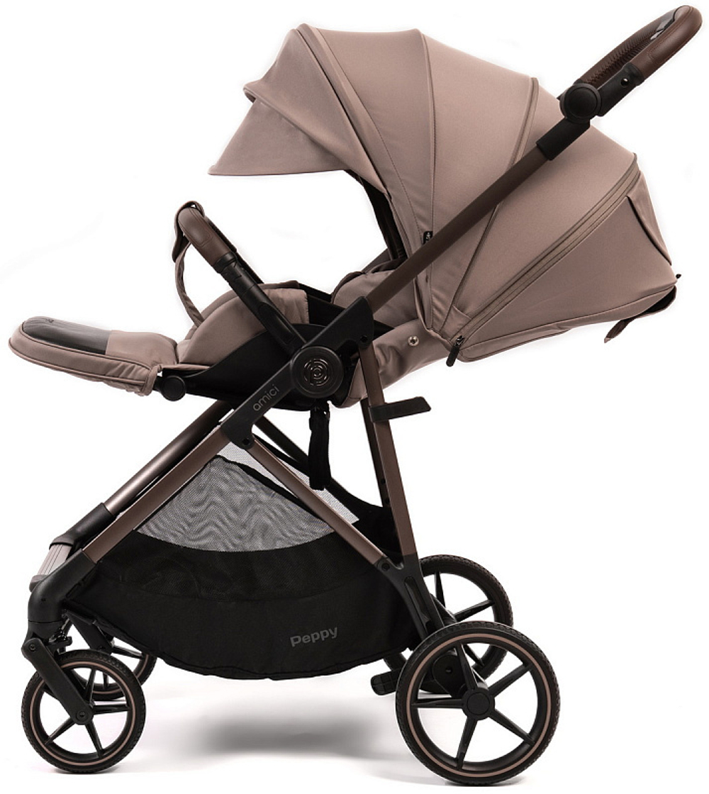 Прогулочная коляска Peppy Amici Sandstone рама Greige