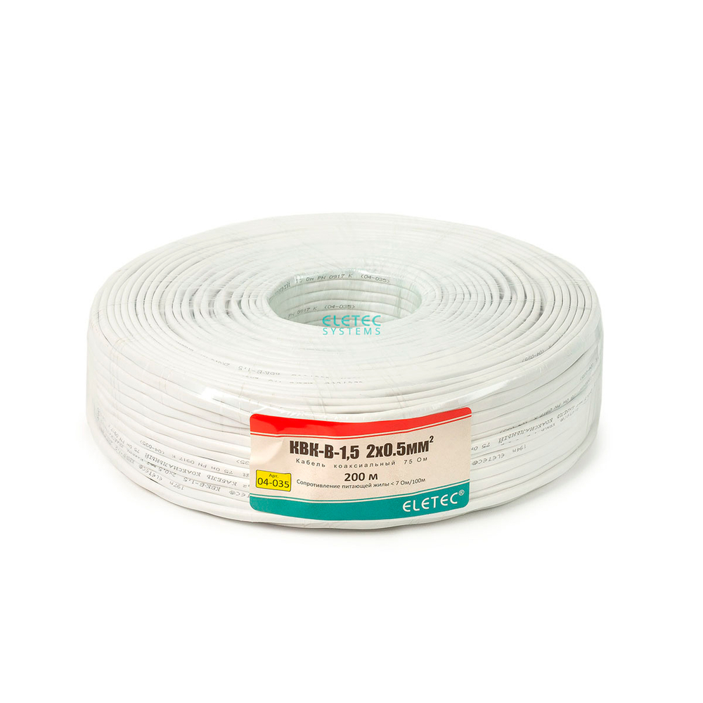04-035 КВК-В-1,5 2x0.50 (круглый) кабель комбинированный Eletec