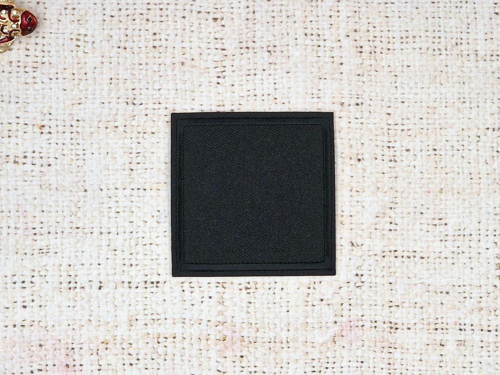 Термоаппликация, р. 6,4 см, чёрный