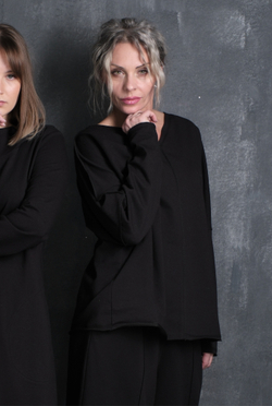 Лонгслив /двустороний/ черный