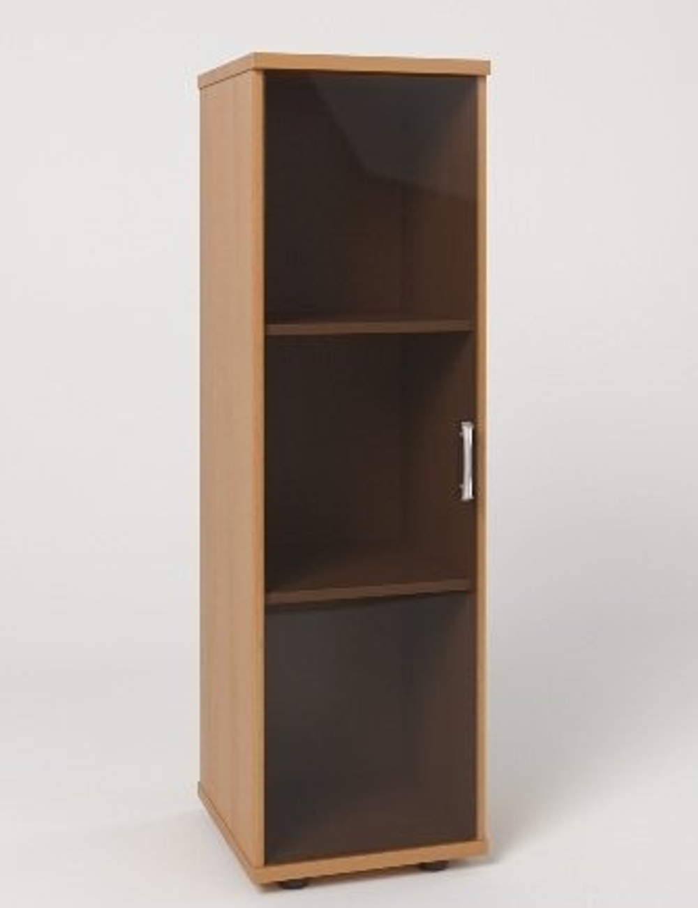 Пенал-колонка со стеклом КМ17 МОНОЛИТ